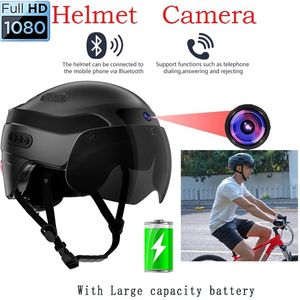 Capacetes 1080p Full HD Smart Capacete Câmera Scooter Bluetooth Chamando Play Builtin Cam Alta Qualidade Esporte ao ar livre para motocicleta ou bicicleta