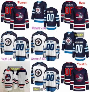 Benutzerdefinierte Hockey-Trikots für Männer, Frauen, Jugendliche, Winnipeg Hockey Jets-Trikots, 55 Mark Scheifele, 81 Kyle Connor, 27 Nikolaj Ehlers, 17 Adam Lowry, 26 Blake Wheeler, 75 Kyle Capobianco