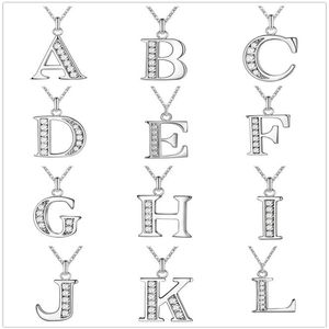 fashion high quality 925 silver 26 pcs letter with diamond necklace 925 silver necklace Valentine's Day holiday298j