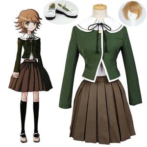 Danganronpa1 tetikleyici Happy Havoc chihiro fujisaki cosplay Cadılar Bayramı Parti üniforma kıyafeti275y