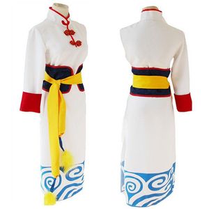 Gintama Kagura Cosplay Cheongsam Outfit Erwachsene Halloween-Kostüme für Frauen218H