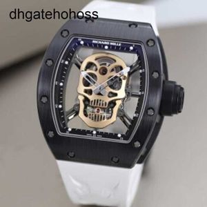 Richardmills Watches Mechanical Watch Richardmills Mens Series RM 5201 Ceramic Skull Hollow