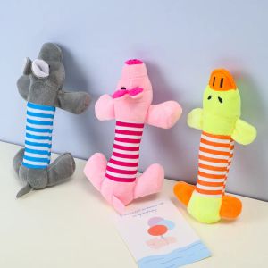 Cute Dog Toy Pet Puppy Plush Sound Chew Squeaker Squeaky Pig Elephant Duck Toys Lovely Pets plaything dog training interactive toys
