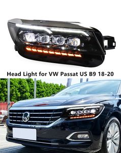 Car Daytime Running Head Light for VW Passat US B9 LED Headlight 2018-2020 Turn Signal High Beam Projector Lens