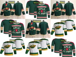 Maglie da hockey personalizzate da uomo e da donna del Minnesota Wild 12 Matt Boldy 17 Marcus Foligno 24 Matt Dumba 97 Kirill Kaprizov 36 Mats Zuccarello 5 Jacob Middleton 10 Tyson