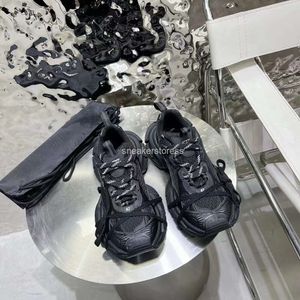 使い古されたデザイナーBalenciaga Street 2024 3XLトレーナースニーカーメンズトリプルメッシュシューズSジョギングトラックスポーツパリエフェクト古い世代ウェアシューズC13A