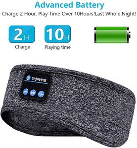 Sem fio bluetooth fone de ouvido esportes dormir bandana elástico sem fio música máscara olho fone bluetooth bandana