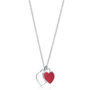 Collana tiffanyjewelry collane argentate a pendente femminile gioielli squisiti artigianato logo ufficiale cuore e co -lussuoso collana tiffanyjewelry 449