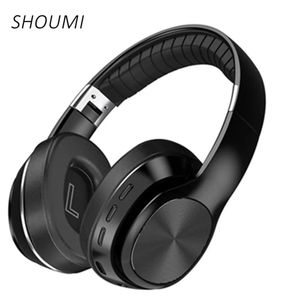 Kulaklıklar Shoumi Kablosuz Headphon Bluetooth Eer Mavi Diş Üzerinden PC Stereo Kulaklık Kulaklık için 5.0 Kulaklık