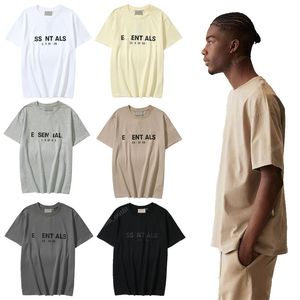 Modaya Kısa Kollu Ess Yüksek Sokak Mektubu T-Shirt American Retro Çift Gevşek Sis İlkbahar ve Yaz Bileşik Çizgisi Yarı Sleeve