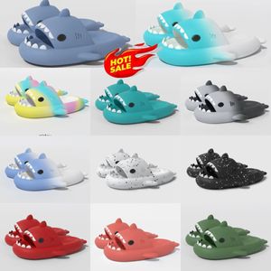 GAI GAI GAI 2024 New Designer Shoes Woman Sandal Summer Slippers for Men Couples Indoor Outdoor Shark Slides Thick Soled Shoes Kids Flat Sandals Gradient Flip Flops