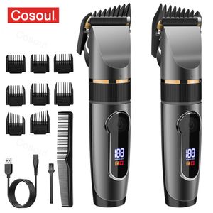 Máquina de cortar cabelo elétrica máquina de corte de cabelo marido aparador de cabelo para homem barbeador profissional aparador de barba cortador de cabelo240115