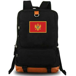 Montenegro ryggsäck mne country flagga dagpack crna gora skolväska nationell banner tryck rocksäck fritid skolväska bärbar dag pack