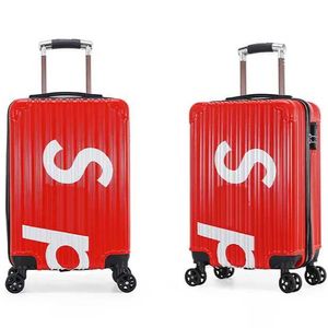 20-inch Designer Luggage Classic Luggage Fashion Alphabet Cartoon Unisex Luggage Rod Spinning Universal Wheel Suitcase 240115