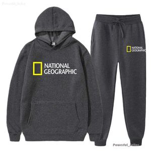 2024 Men's and Women's Fashion Br Hoodies Sweatshirts National Geographic Channel Sports Set Spring Autumn Two Piece Men Ess Sp5der 1580