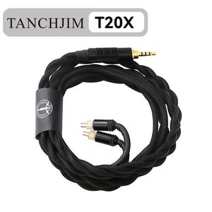 Accessories TANCHJIM Oxygen Earphone Upgrade Line 0.78mm Pin 2.5mm/3.5mm/4.4mm 5N Single Crystal Copper Upgrade Cable T202 T203 T204