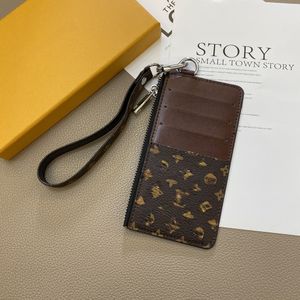 Top Premium Classic Hook Wallet Card Coin Purse Storage Bag Bank Card Holder Wallet Zipper Wrist Strap