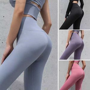 lu 1U1U Pantaloni da yoga allinea leggings Pantaloncini da donna Abiti corti Lady Sport Pantaloni da donna Esercizio Abbigliamento fitness Ragazze Running Leggings palestra slim fit 40MR