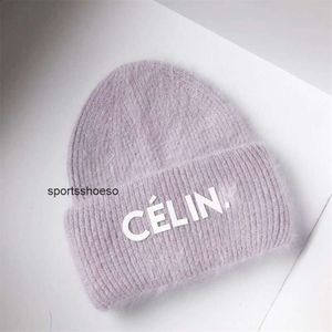 Gorro chapéus quentes chapéus de inverno carta coelho chapéu de malha lazer engrossado chapéu de lã quente proteção de ouvido casal chapéu frio ce chapéu 01pr