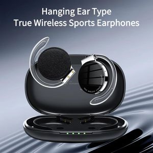 Earphones F2 TWS Bluetooth Earphones with Microphone Earhook Running Sports Call Headset LED Display HiFi Stereo Music Wireless Headphones