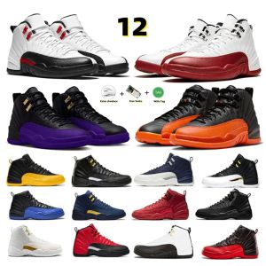 12S męskie 12 Cherry Jumpman Buesball Buty Czerwona Twee XII Black White Field Purple Genialna Orange Dark Concord Game Flu Fluy Men