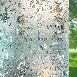 Adesivos de parede Rainbow Window Film Privacidade 3D Cricut Decor Prisma Eletrostático Adesivos de vidro Decalque de janela Vinil estático Cling Não-adesivo Homevaiduryd