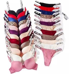 Lingerie da donna Mutandine Donna Victorias Secret Moda Donna Taglie forti Reggiseno Panty 2 pezzi Push Up Biancheria intima sexy Slip Set Lettera Lingerie Otgmb