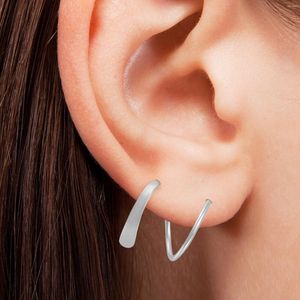 Ohrstecker, 2 Paar, Ohrkletterer, Crawler-Manschette, gedrehtes Spiral-Piercing