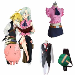 Anime siedem grzechów śmiertelnych Elizabeth Liones Meliodas Cosplay Cosplay Full Set Mundliform263r