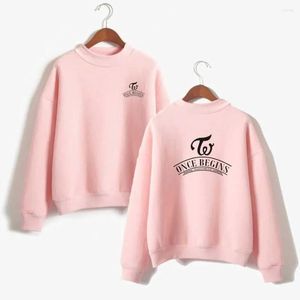 Sweatshirts Women's Hoodies K Korean Twice Sweatshirt Women Hip Hop Kpop Fans Print Hoodie Men Harauku Fashion Casual Clothes