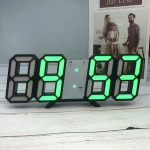 Zegary ścienne cyfrowe budziki nowoczesny design wiszący wystrój 3D do salonu kuchenna sypialnia dom