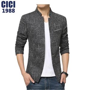 Blazers Wholesale 2016 Plus Size Men for Men for Men fot Male Suit Jacket High Quality Men's Stand Collar Blazers 138