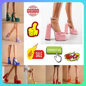 Designer Casual Platform Luxury High Heels Dress Shoe for women Sexy style Thick soles Heel Increase Anti slip wear resistant Decorate leg shape stage