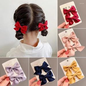 Accessori per capelli Charmsmic Forcine per bambini in stile coreano Simpatica principessa con design a nodo in stoffa Clip per bambina femmina