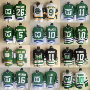 Hartford Whalers 11 Kevin Dineen 26 Ray Ferraro 5 Ulf Samuelsson 1 Mike Liut 9 Gordie Howe 10 Ron Francis Patrick Verbeek Forması