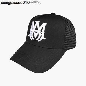 AM Summer New Baseball Cap Truck Driver Cap Outdoor Sun rs Breathable Couple Cap Embroidered Mesh Cap Men and Women amirlies amiiri ami 044M