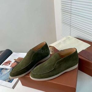 LP Loafers Designer Loro Piano Shoes Loro Shoes Open Walk Suede Shoes Man Women Leather Shoes Men's High Top Slip on Casual Walking Flats Classic Ankel Boot Shoe9yTD