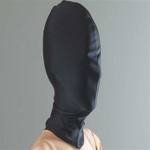 Klassiska Halloween -kostymer svart lycra spandex huvud huva tights unisex fetisch zentai mask hood342d