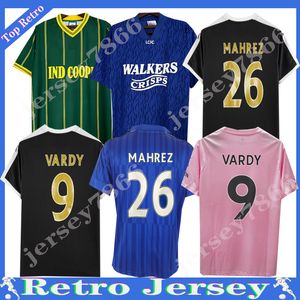 15 16 Leicesters Retro Vardy Soccer Jerseys Okazaki Classic Vintage Football Shirts Champion 84 17 19 93 94 Vinnare Mahrez Kante Uniforms