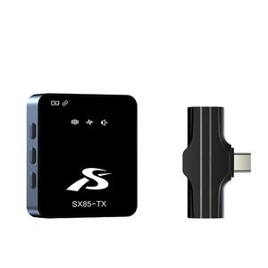 Телефонный микрофон SX85 для записи видео Vlog YouTube Мини-микрофон для интервью USB C Lav Mic с батареей 20 часов