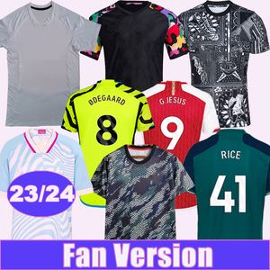 23 24 White Saka Mens Soccer Jerseys Pepe Tierney Gabriel Odegaard Smith Rowe Martinelli Marquinhos Home Away 3rd Joint Pre-Match Special Editions Football Fotboll