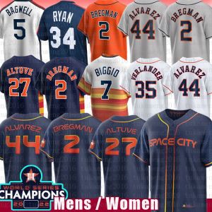 Custom Mens women kids 27 Jose Altuve Alex Bregman''Houston Baseball Jersey''Astros''Yordan Alvarez Craig Biggio Kyle Tucker Justin Verlander Yuli Gurriel Jeremy Pena