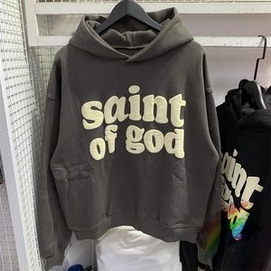 Vintage CPFM Saint Of God Hoodie Männer Frauen Puff Print Michael Sweatshirts Oversize Pullover Kapuzen 240115