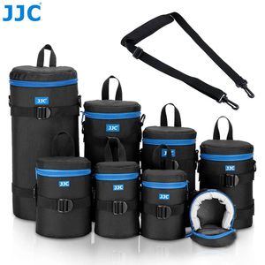 Tillbehör JJC Camera Lens Bag Pouch -fodral för Canon Lens Nikon Sony Olympus Fuji DSLR Photography Accessories Shoulder Bag Ryggsäck