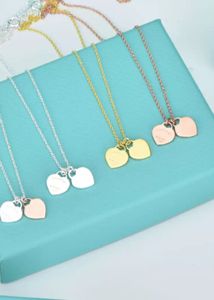 925 sterling silver necklace pendant necklaces female jewelry exquisite craftsmanship with official classic blue heart Luxury designer Bracelet + box cards