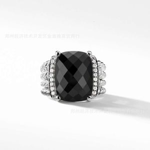 Desginer David Yuman x Ring Button Крест x Кольцо Классическое кольцо David David Xx из стерлингового серебра 925 пробы с витой нитью Классическое кольцо