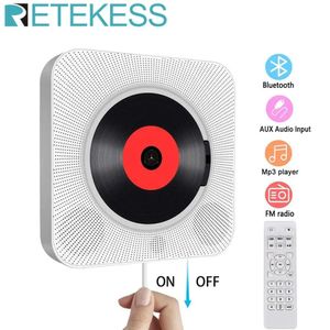 Радио Retekess TR609 настенный проигрыватель компакт-дисков объемный звук FM-радио Bluetooth USB MP3-диск портативный музыкальный плеер с дистанционным управлением для дома