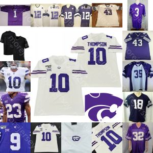 Maglia da calcio personalizzata Kansas State Wildcats KSU NCAA College Vaughn Taylor Briley Moore Eli Huggins Thompson Gilbert Schoen Knowles Hubert