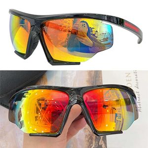 24SS Yeni Tasarımcı Erkekler Güneş Gözlüğü SPS07 Bisiklet Maske Goggles Linea Rossa İthal Güneş Gözlüğü Asetat Çerçeve UV400 Kadın Moda Seyahat Partisi Gözlükleri En Kalite