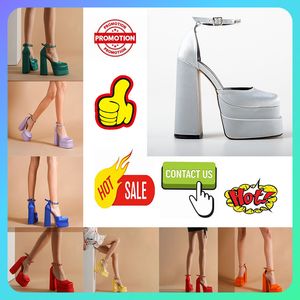 Designer Casual Platform Luxury High Heels Dress Shoe for women Sexy style Thick soles Heel height Anti slip wear resistant Decorate leg shape stage